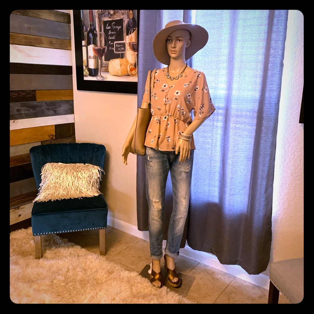 Distressed jeans